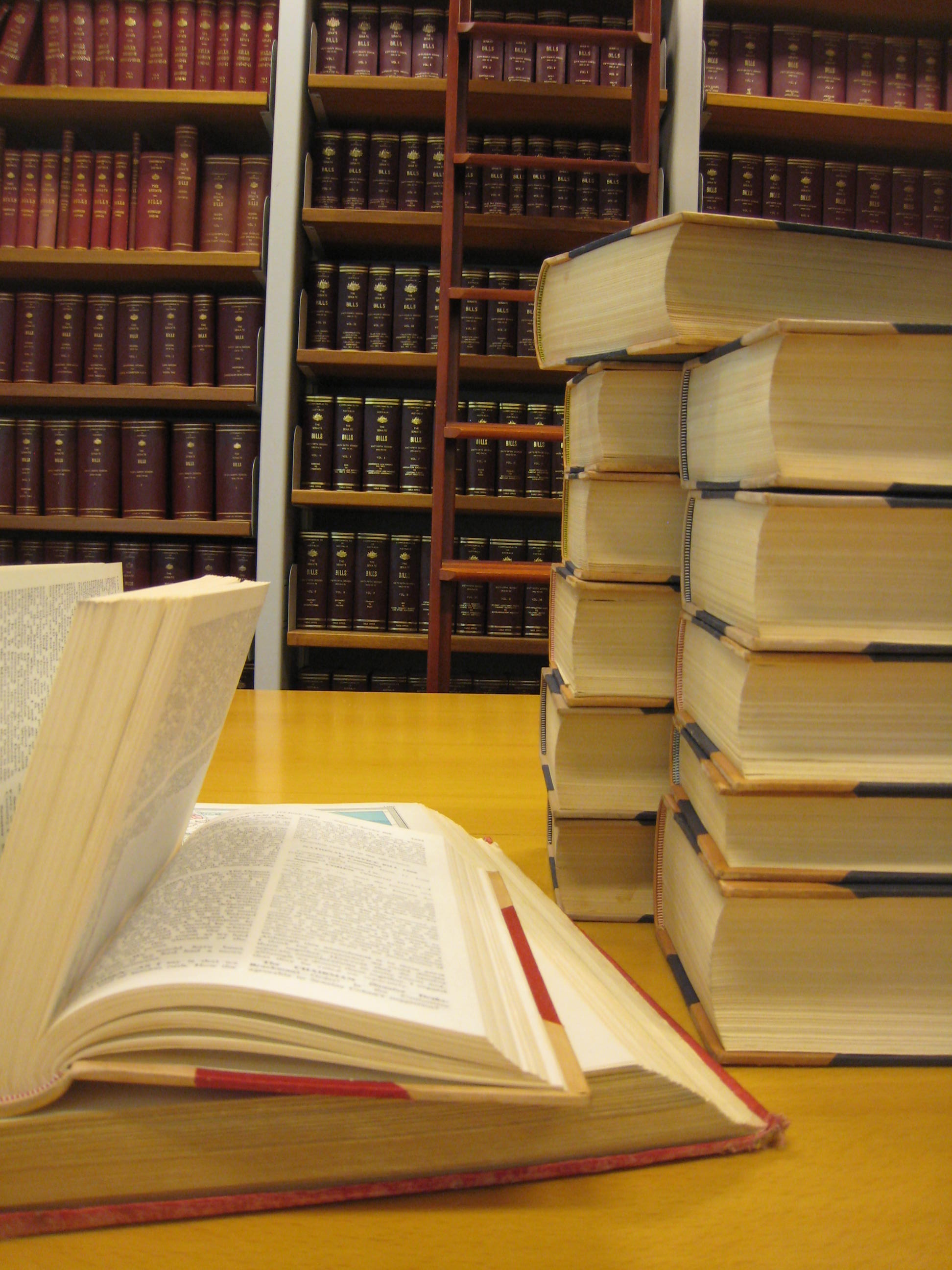 Bound volumes of Hansard and legislation